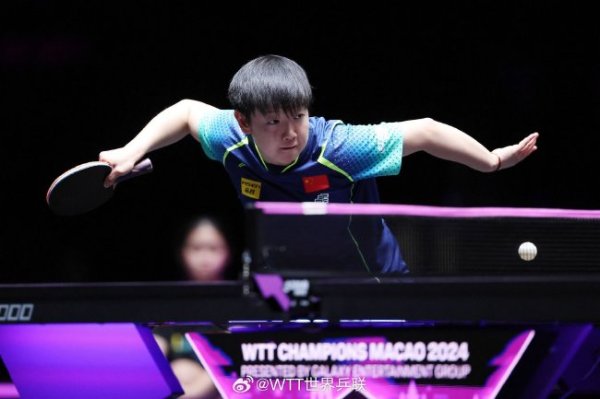 问鼎娱乐网址 澳门冠军赛孙颖莎王楚钦进4强 陈幸同遭张本逆转